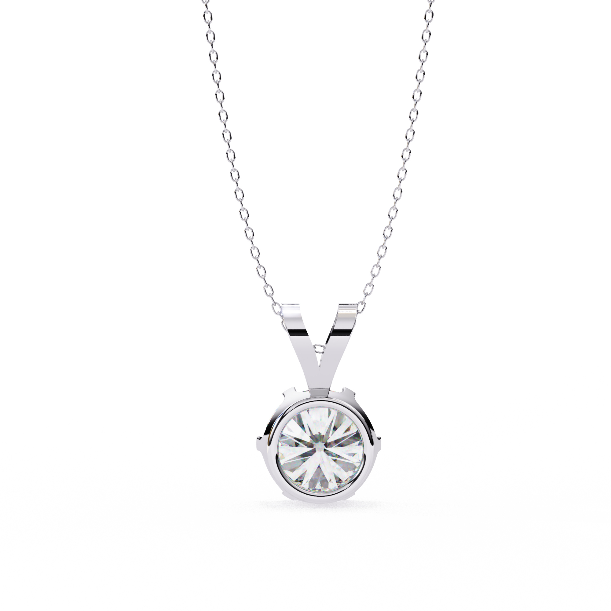 "I Made It" Solitaire Diamond Pendant