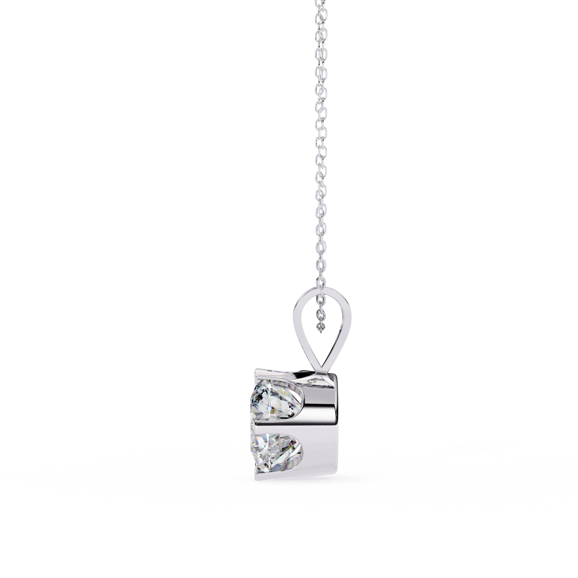 "I Made It" Solitaire Diamond Pendant