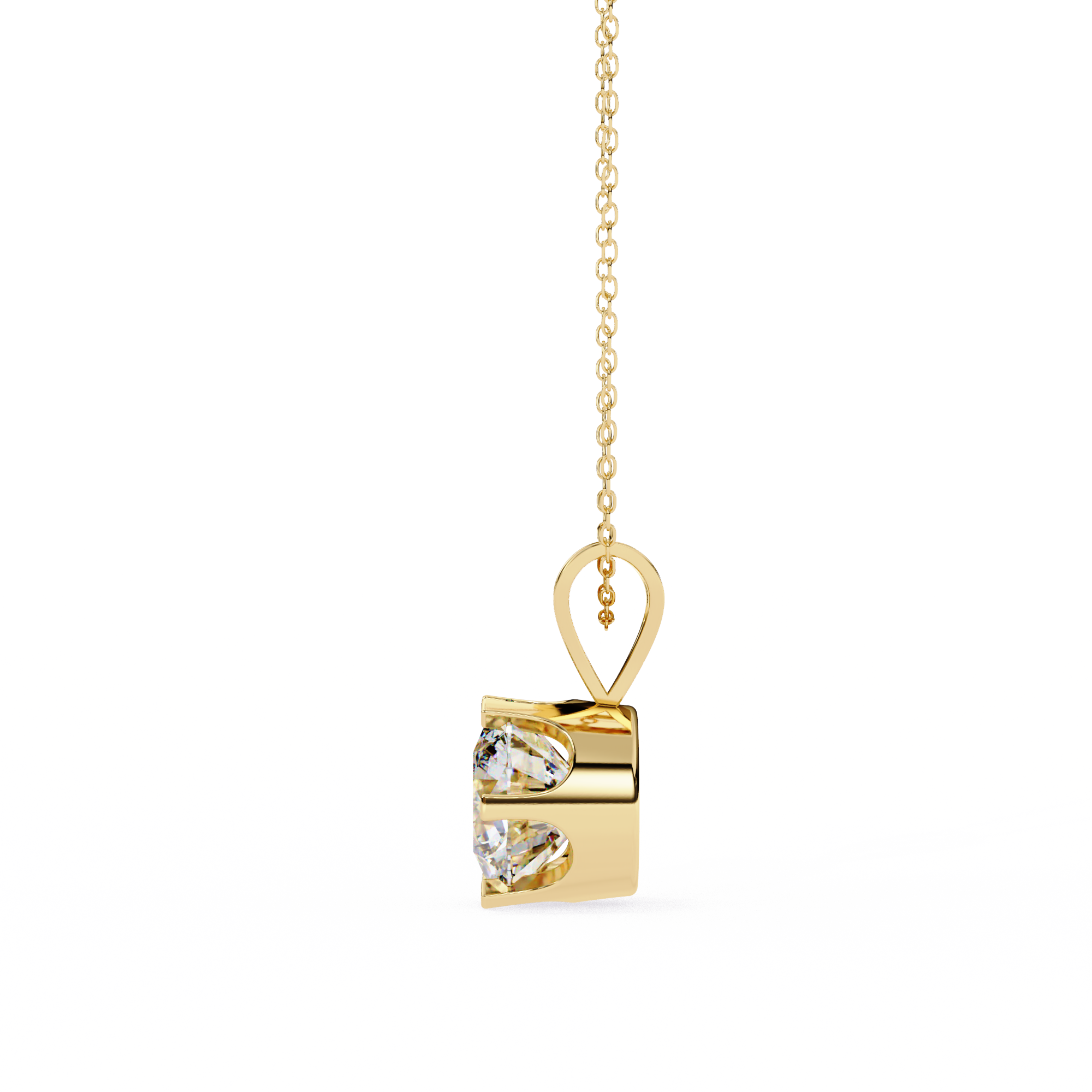 "I Made It" Solitaire Diamond Pendant