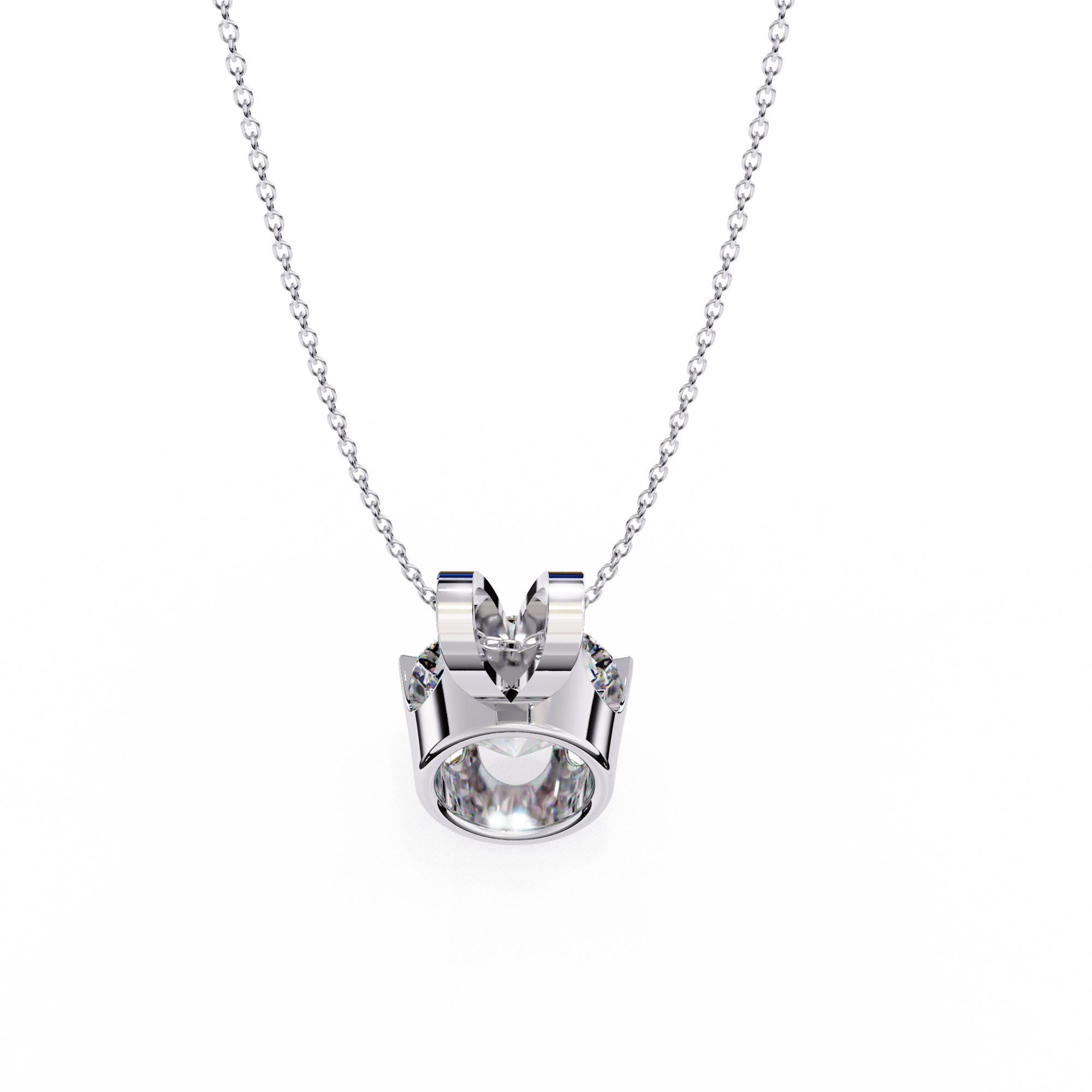 "I Made It" Solitaire Diamond Pendant