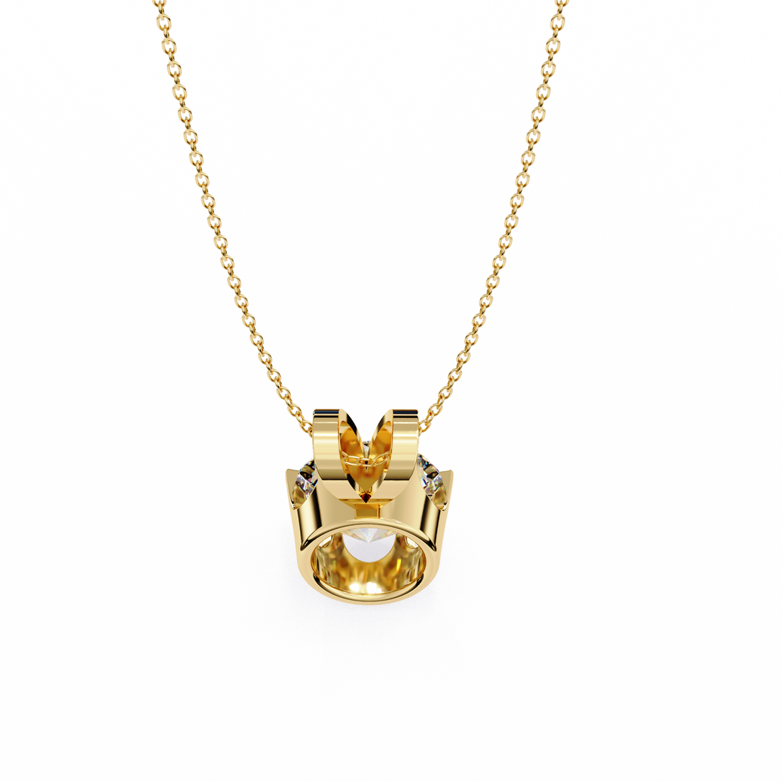 "I Made It" Solitaire Diamond Pendant