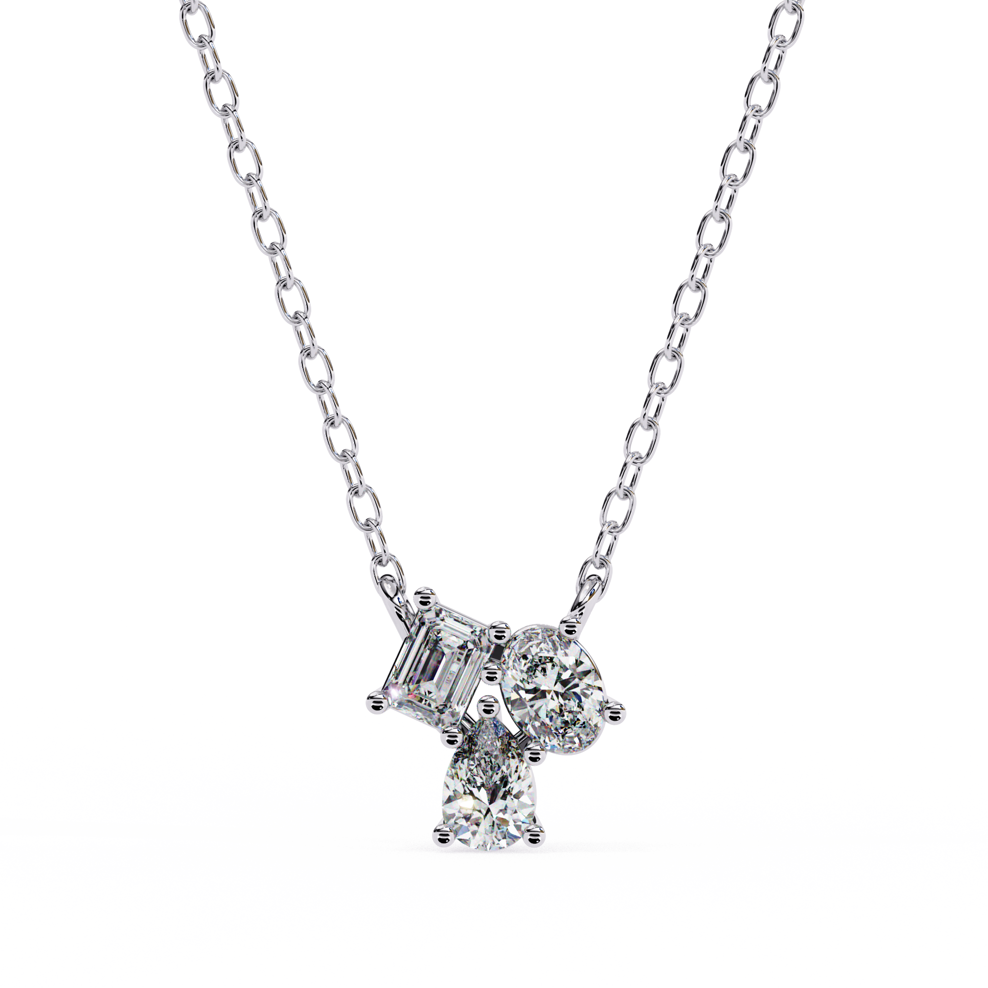 Moi Toi Cluster Diamond Pendant