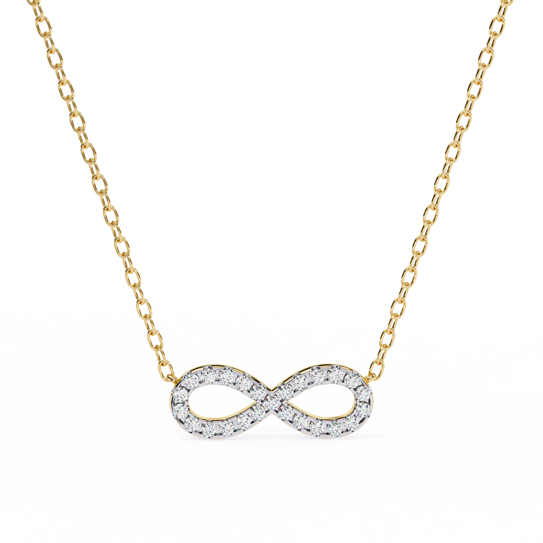 Lab Grown Diamond Infinity Pendant Necklace