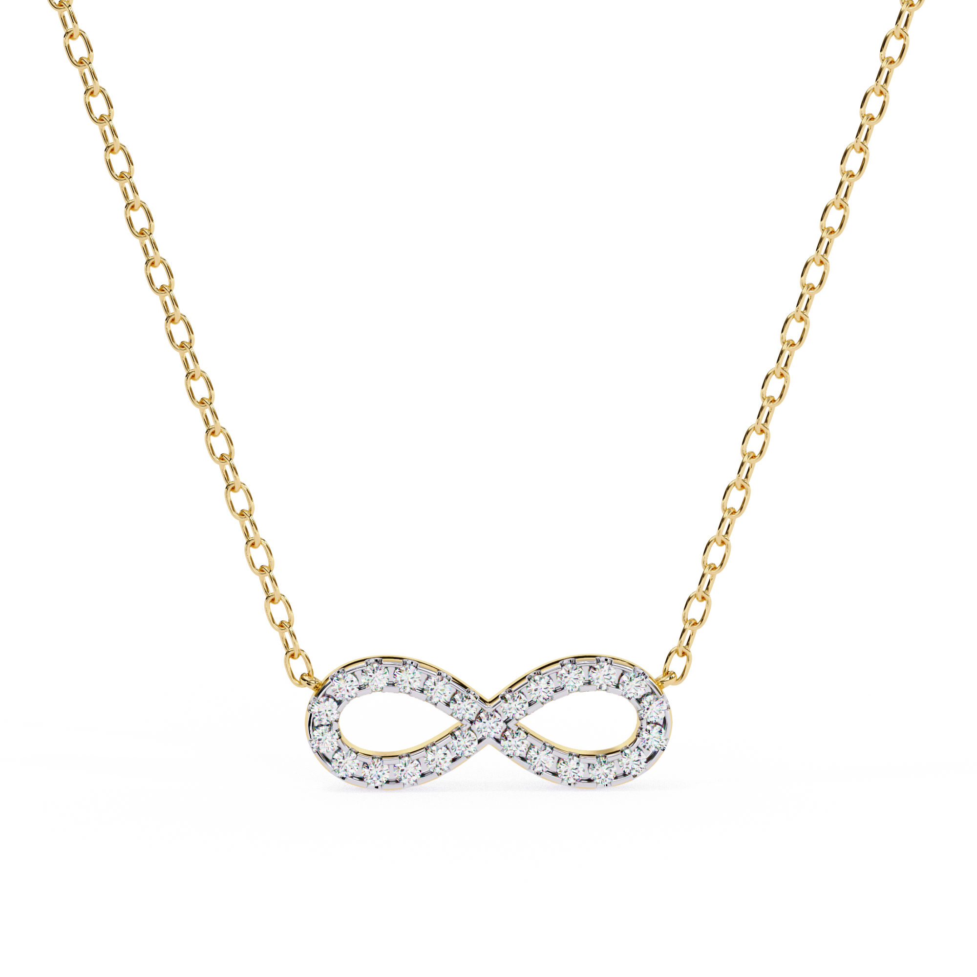 Diamond Infinity Pendant Necklace