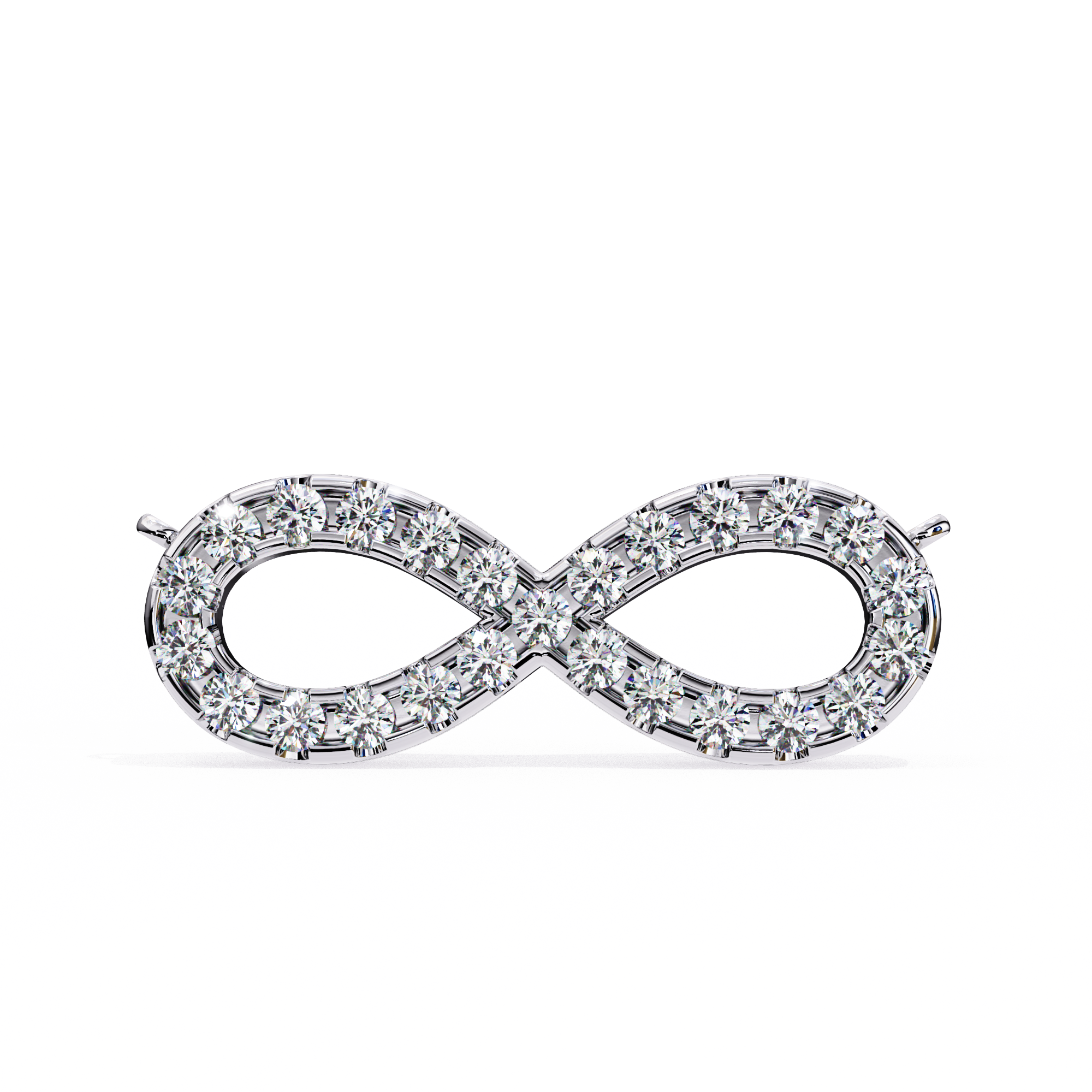 Diamond Infinity Pendant Necklace