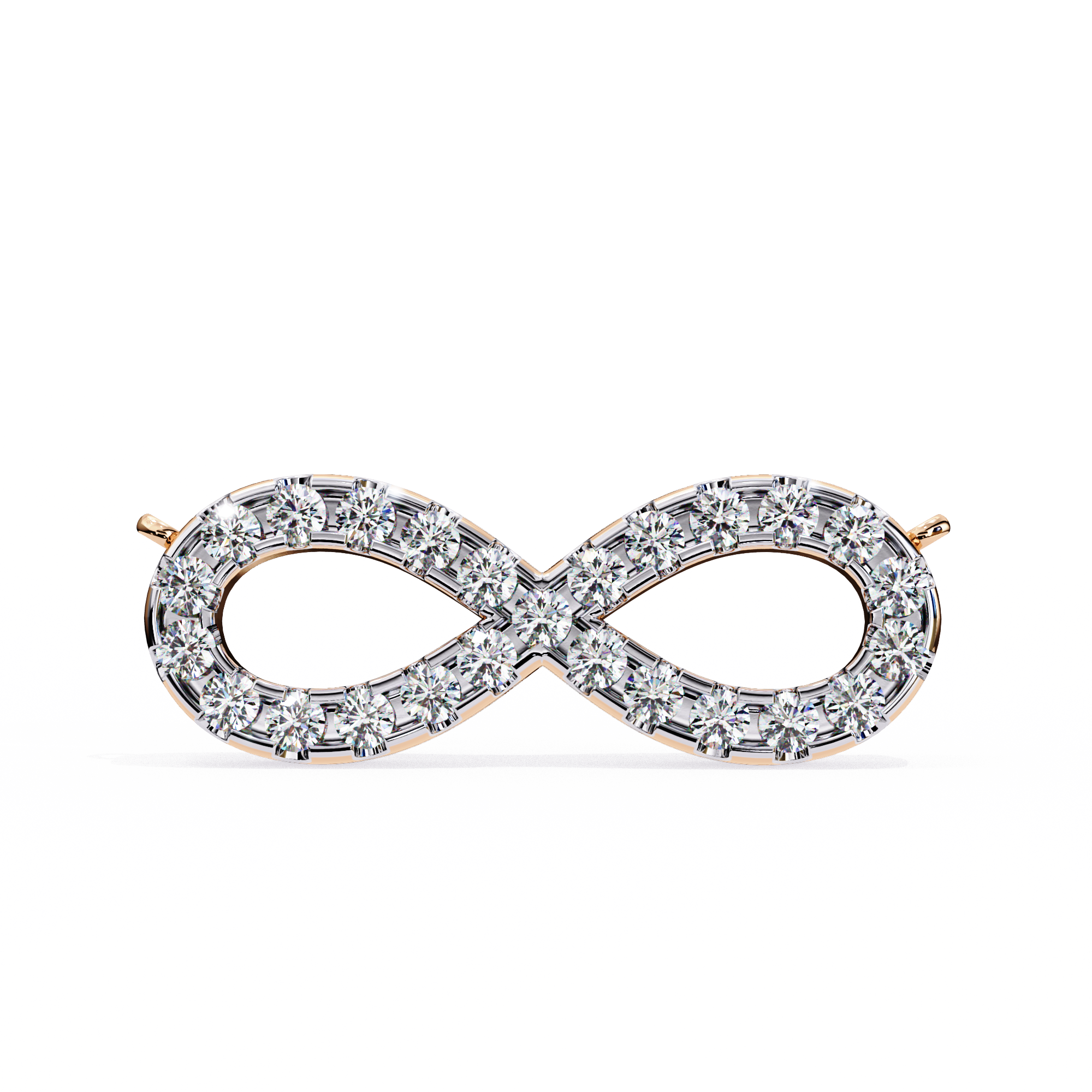 Diamond Infinity Pendant Necklace