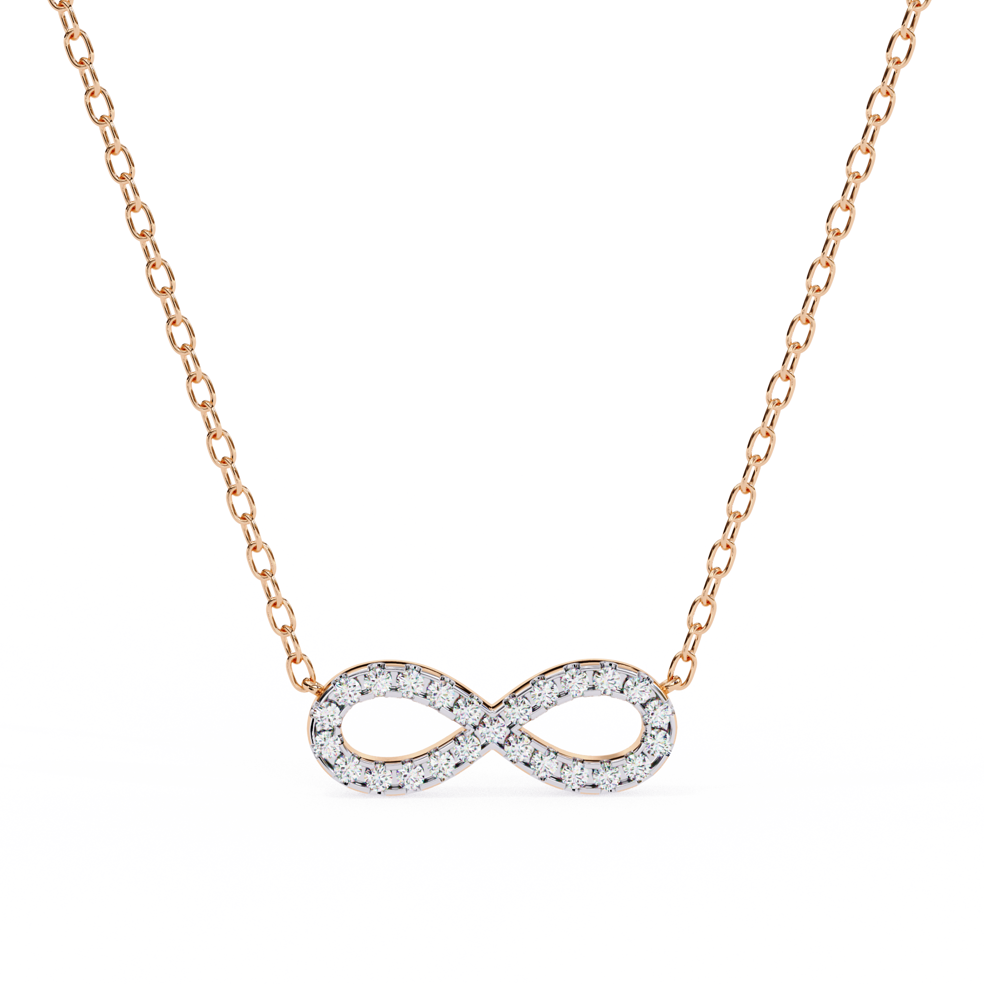 Diamond Infinity Pendant Necklace