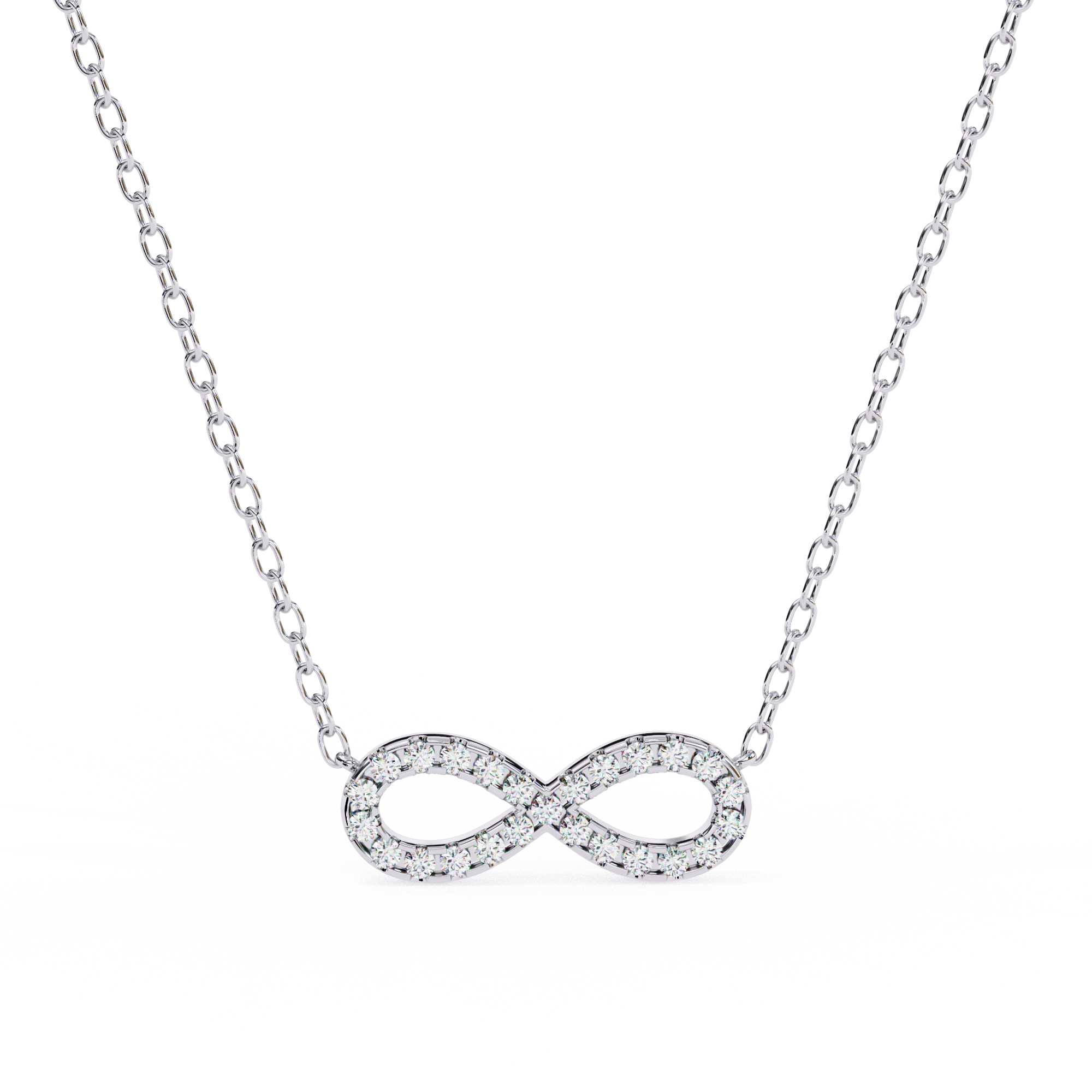 Diamond Infinity Pendant Necklace
