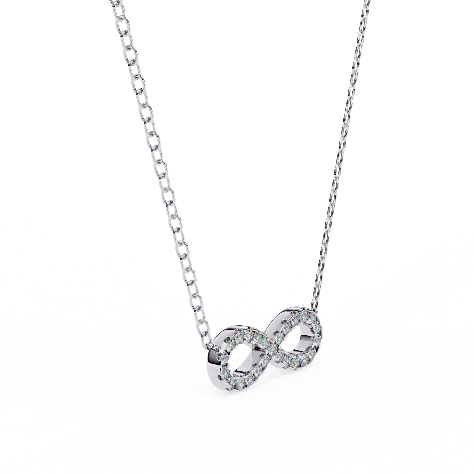 Diamond Infinity Pendant Necklace