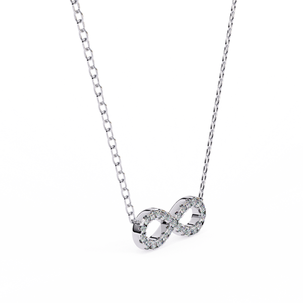 Lab Grown Diamond Infinity Pendant Necklace
