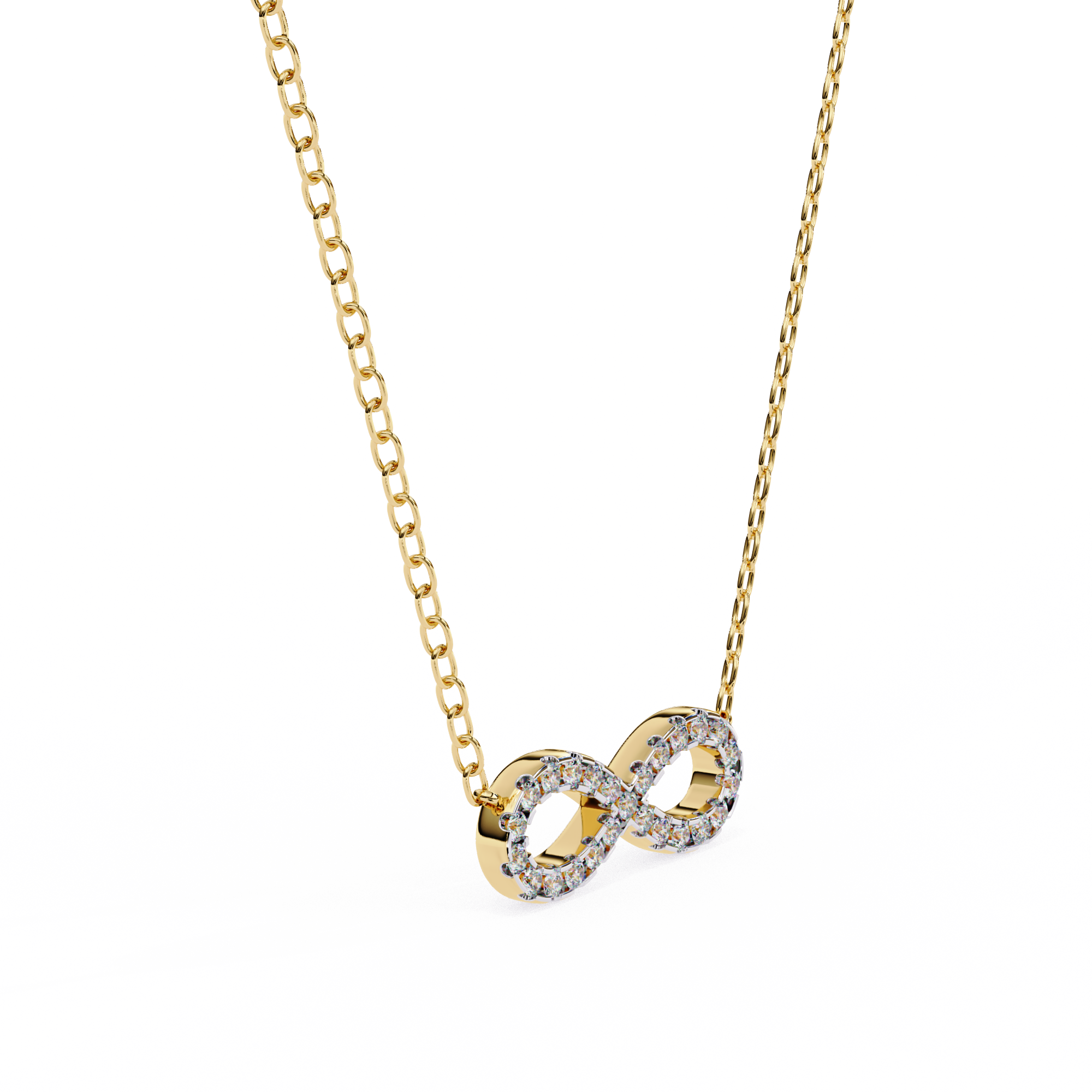 Diamond Infinity Pendant Necklace