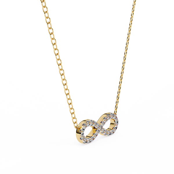 Lab Grown Diamond Infinity Pendant Necklace