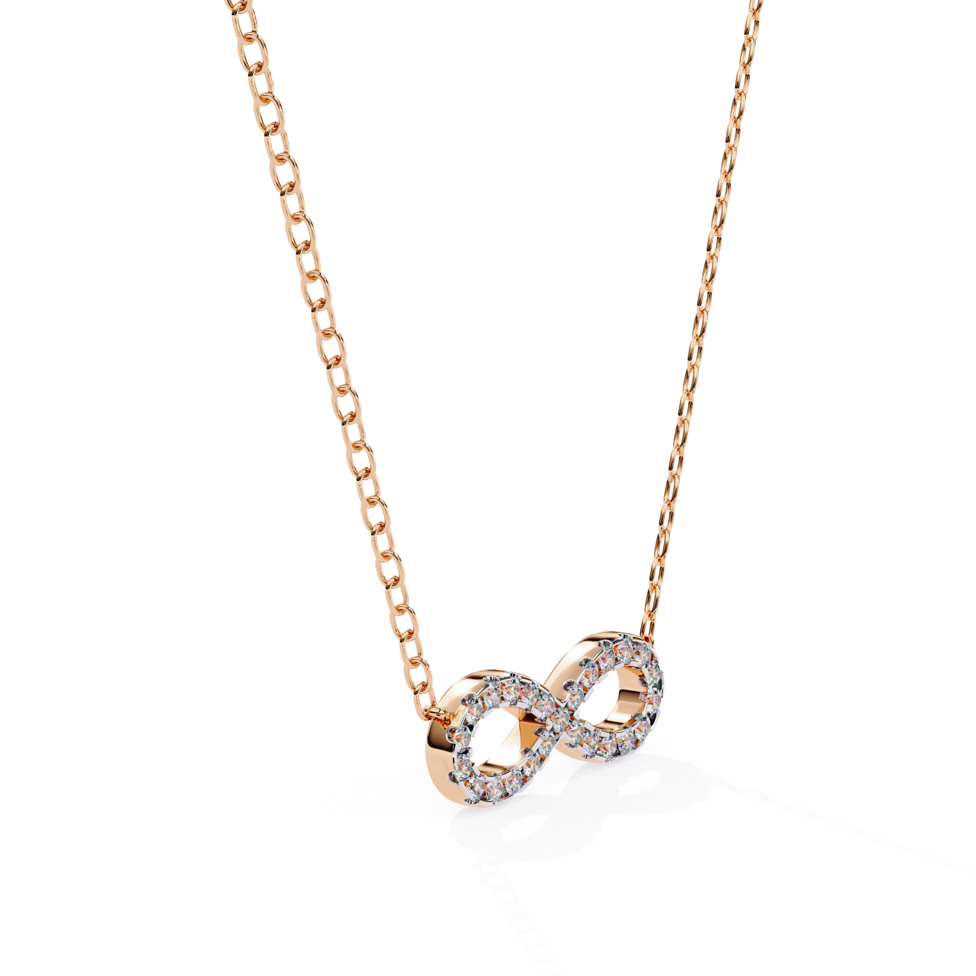 Diamond Infinity Pendant Necklace