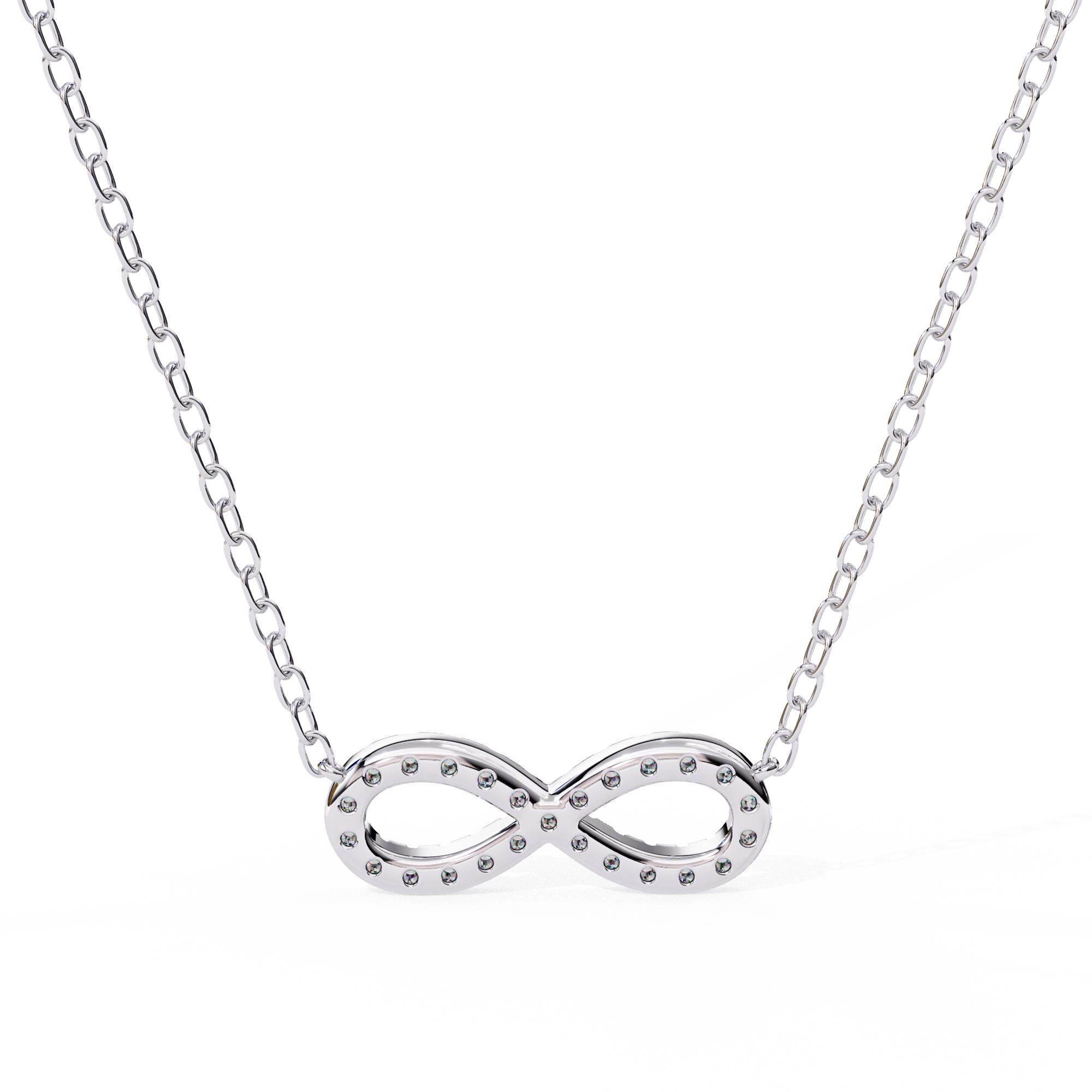 Diamond Infinity Pendant Necklace