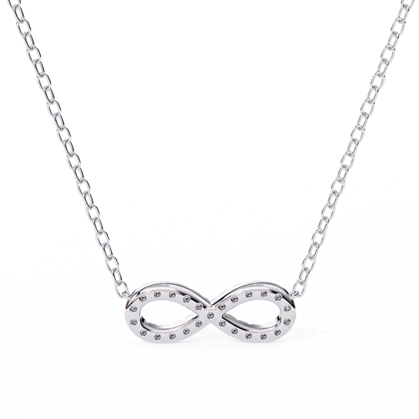 Lab Grown Diamond Infinity Pendant Necklace