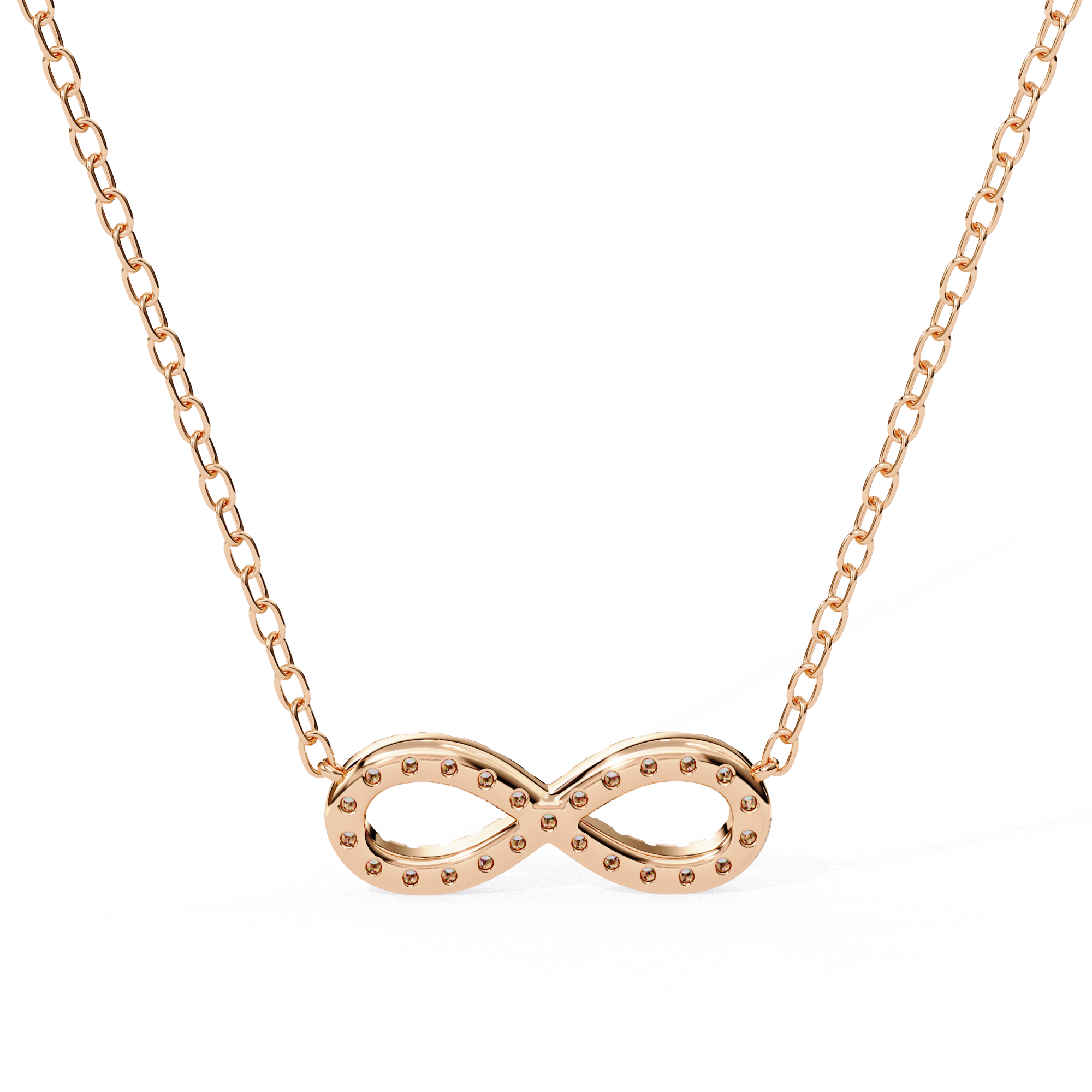 Diamond Infinity Pendant Necklace
