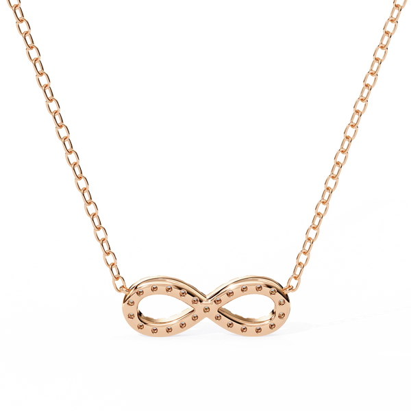Lab Grown Diamond Infinity Pendant Necklace