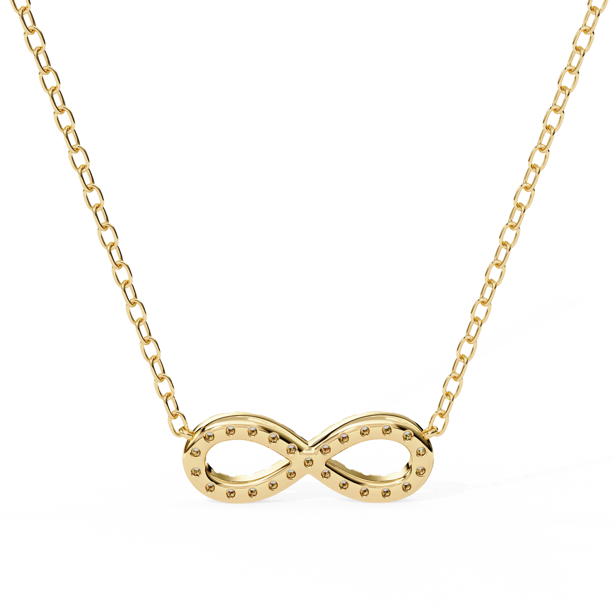 Diamond Infinity Pendant Necklace