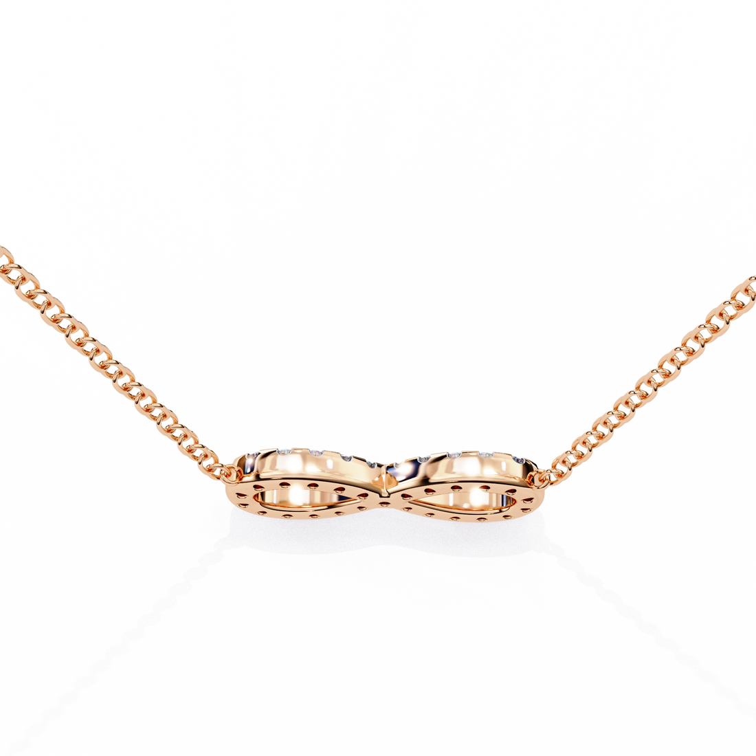 Diamond Infinity Pendant Necklace
