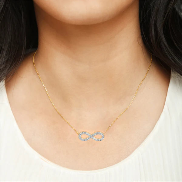 Lab Grown Diamond Infinity Pendant Necklace