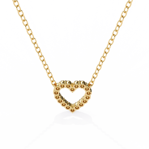 Dazzling Lab Grown Diamond Heart Pendant Necklace