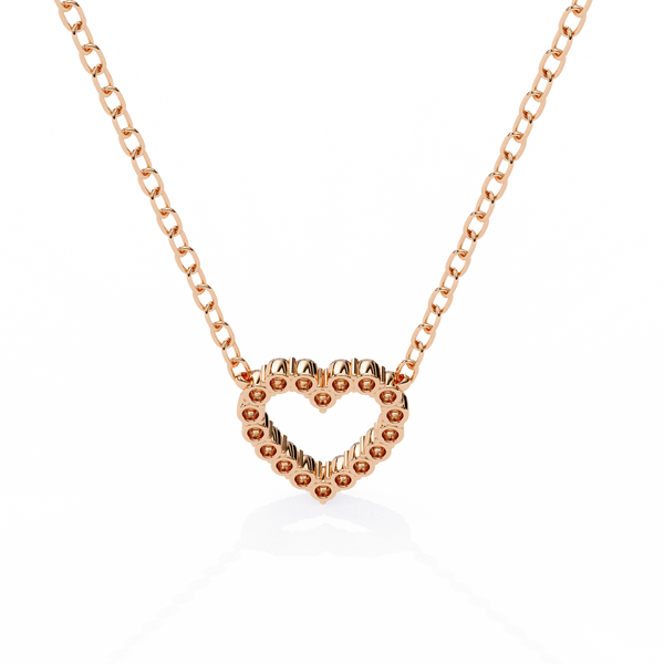 Dazzling Lab Grown Diamond Heart Pendant Necklace