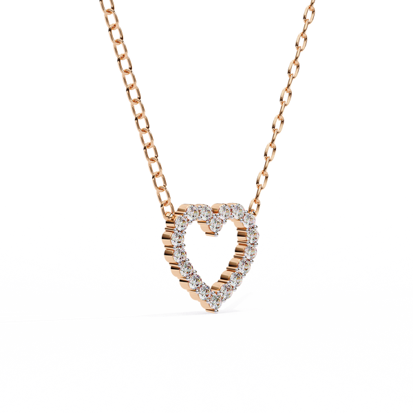 Dazzling Lab Grown Diamond Heart Pendant Necklace
