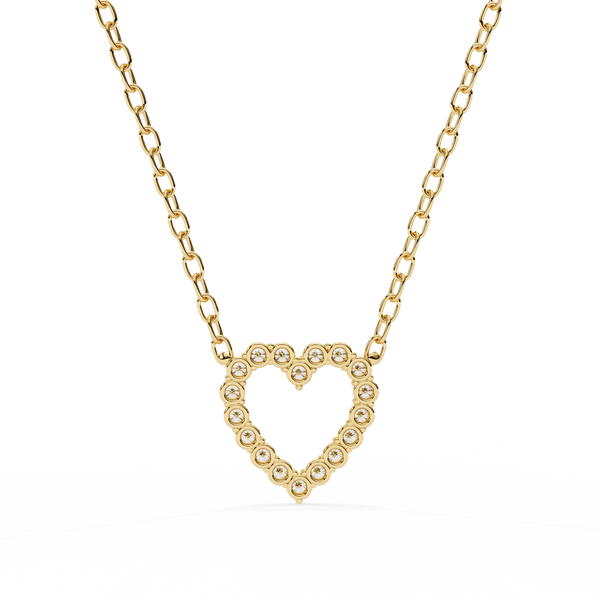 Dazzling Lab Grown Diamond Heart Pendant Necklace