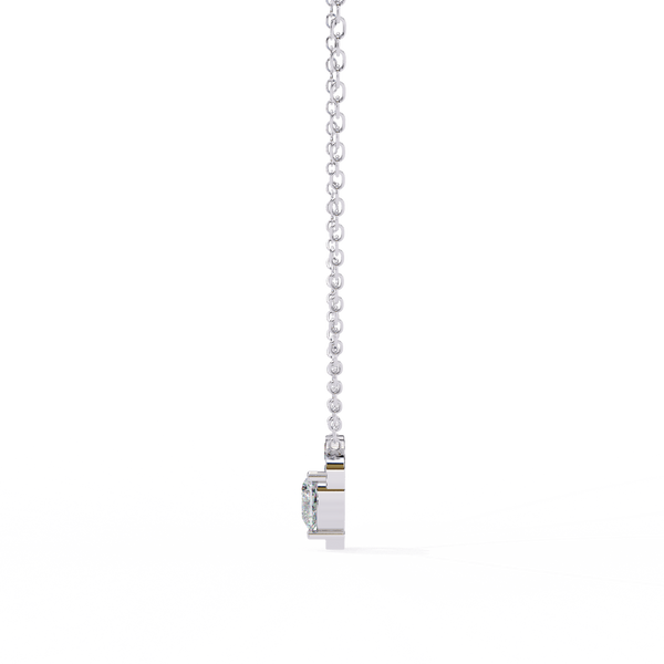 Sparkling Heart Cut Lab Grown Diamond Pendant