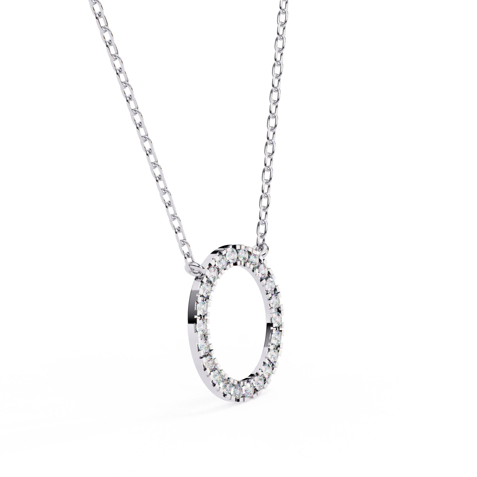 Eternity Circle Diamond Pendant