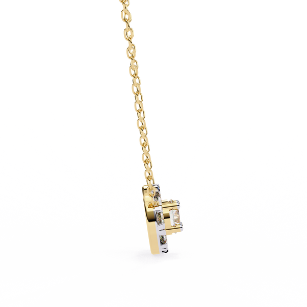 Classic Lab Grown Diamond Halo Circle Pendant