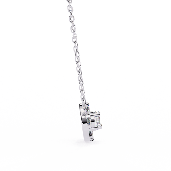 Classic Lab Grown Diamond Halo Circle Pendant