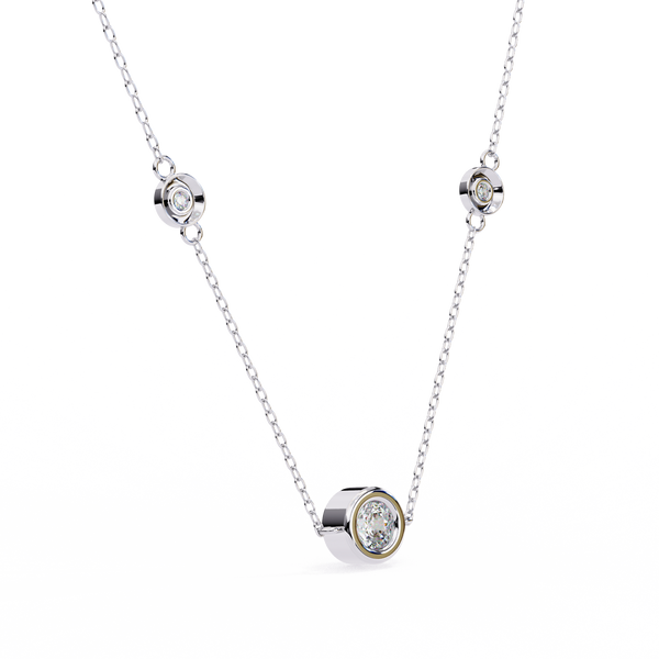 Triana Bezel Set Lab Grown Diamond Pendant