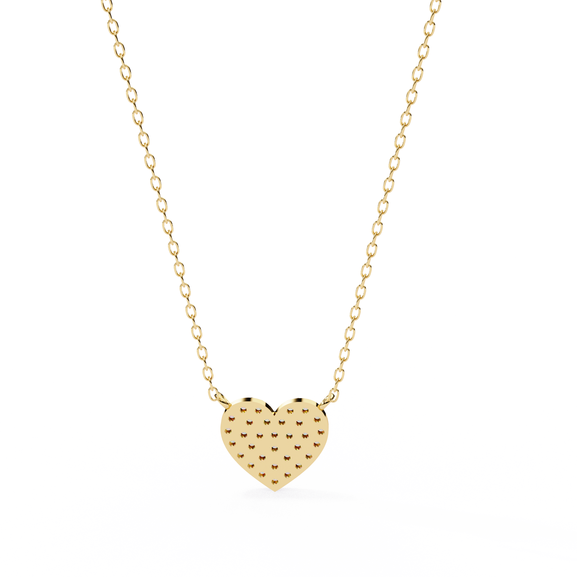 Sparkling Heart Diamond Pendant