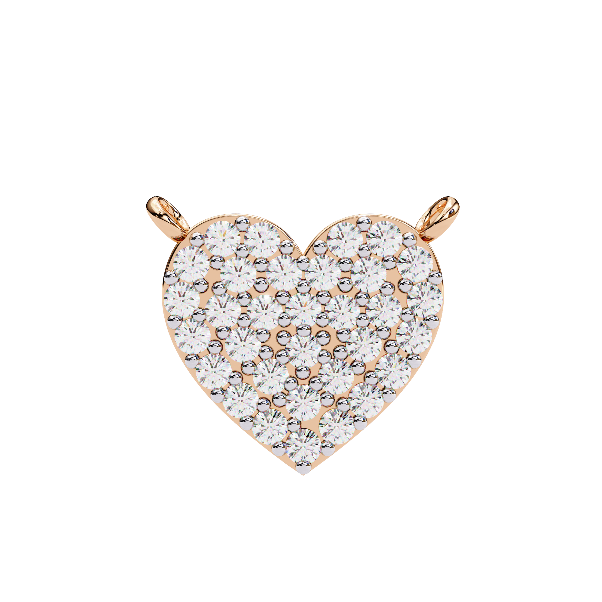 Sparkling Heart Diamond Pendant