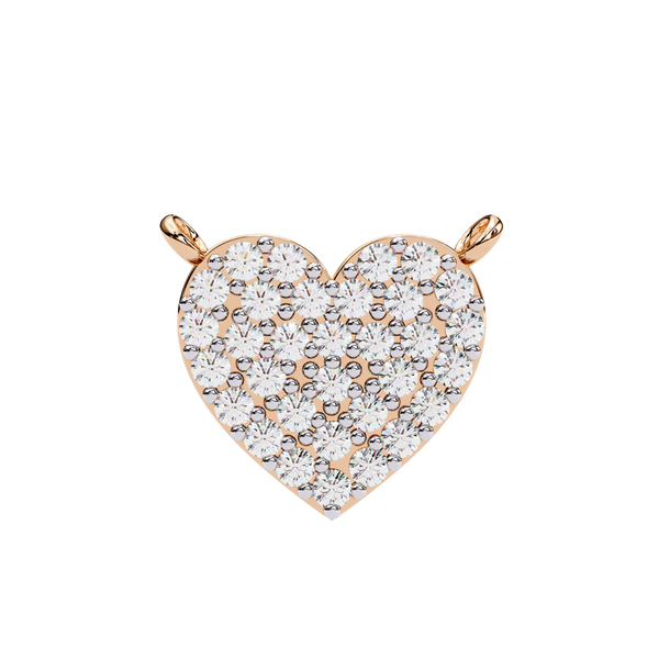 Sparkling Heart Lab Grown Diamond Pendant