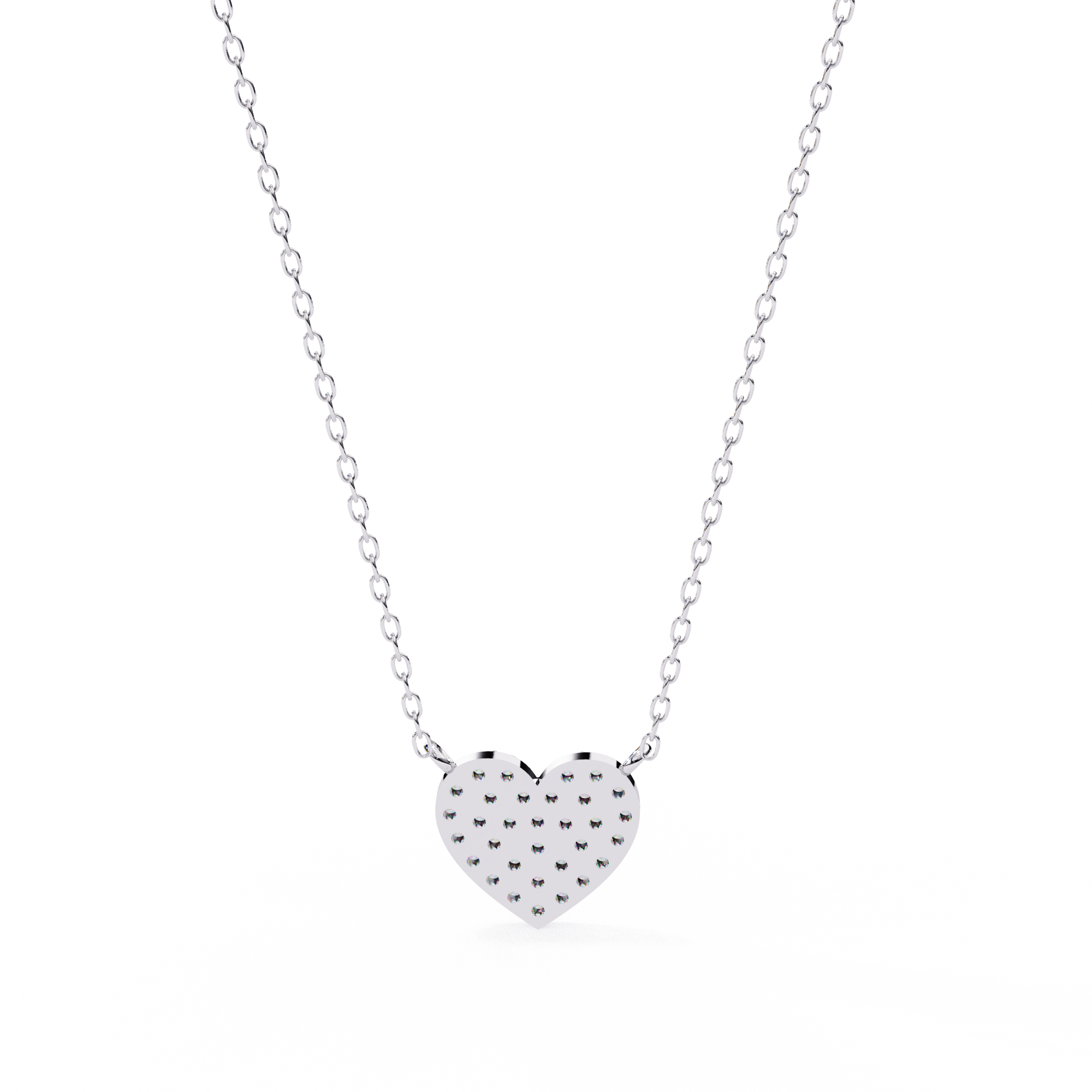Sparkling Heart Diamond Pendant
