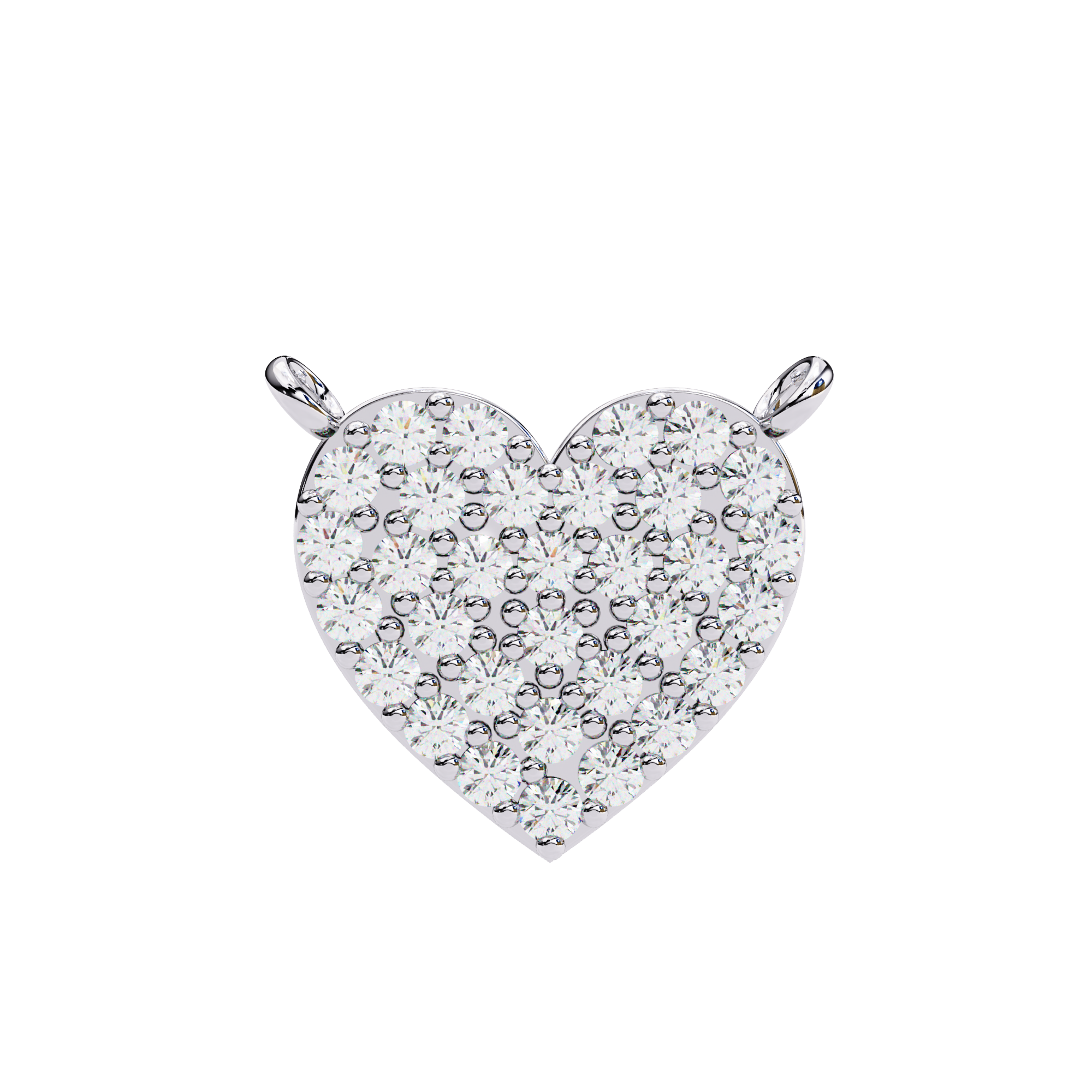 Sparkling Heart Diamond Pendant