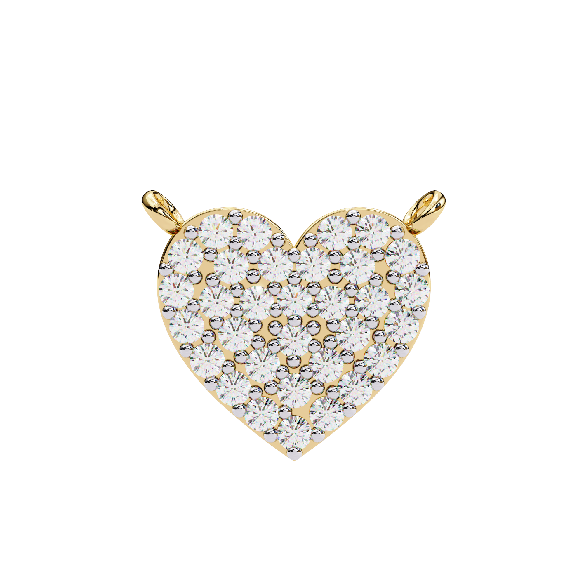 Sparkling Heart Diamond Pendant