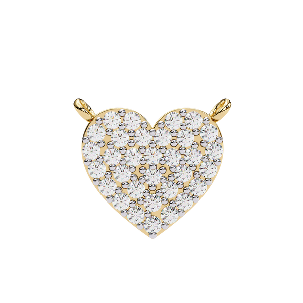 Sparkling Heart Lab Grown Diamond Pendant