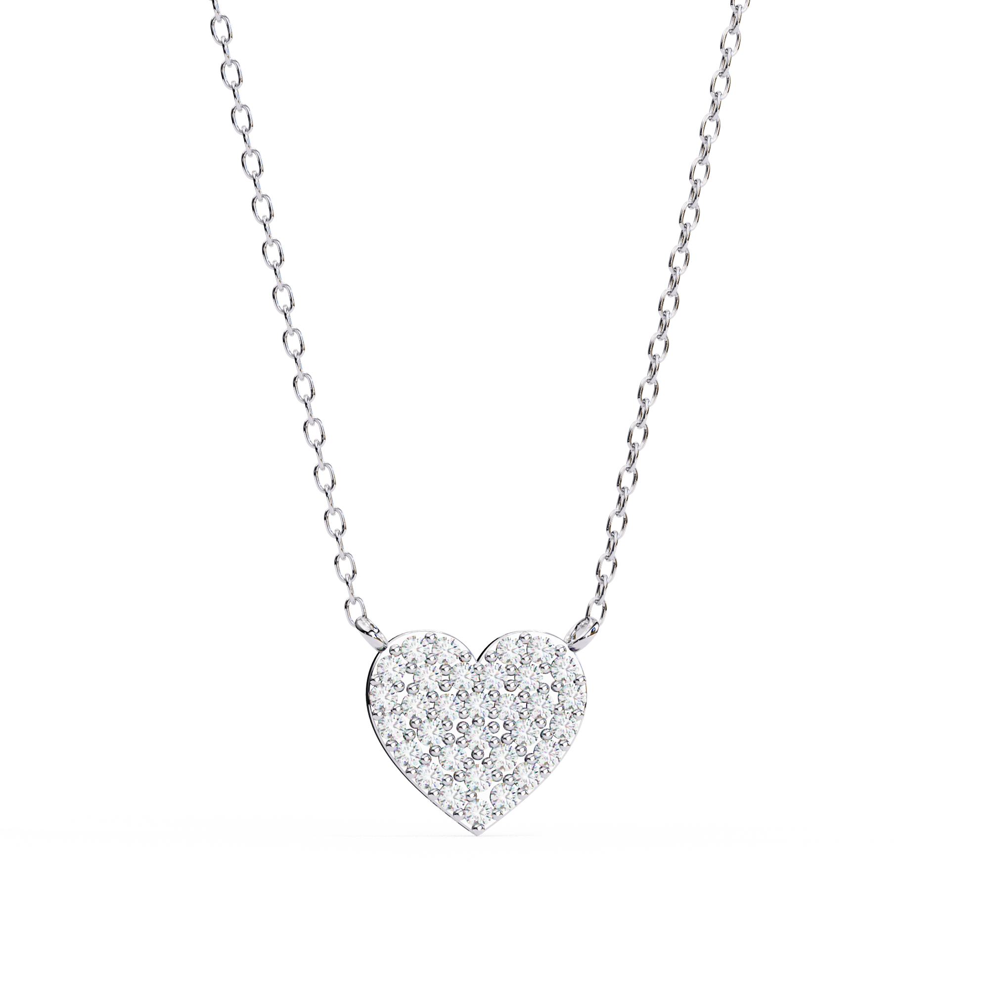 Sparkling Heart Diamond Pendant