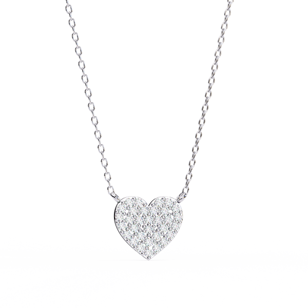 Sparkling Heart Lab Grown Diamond Pendant