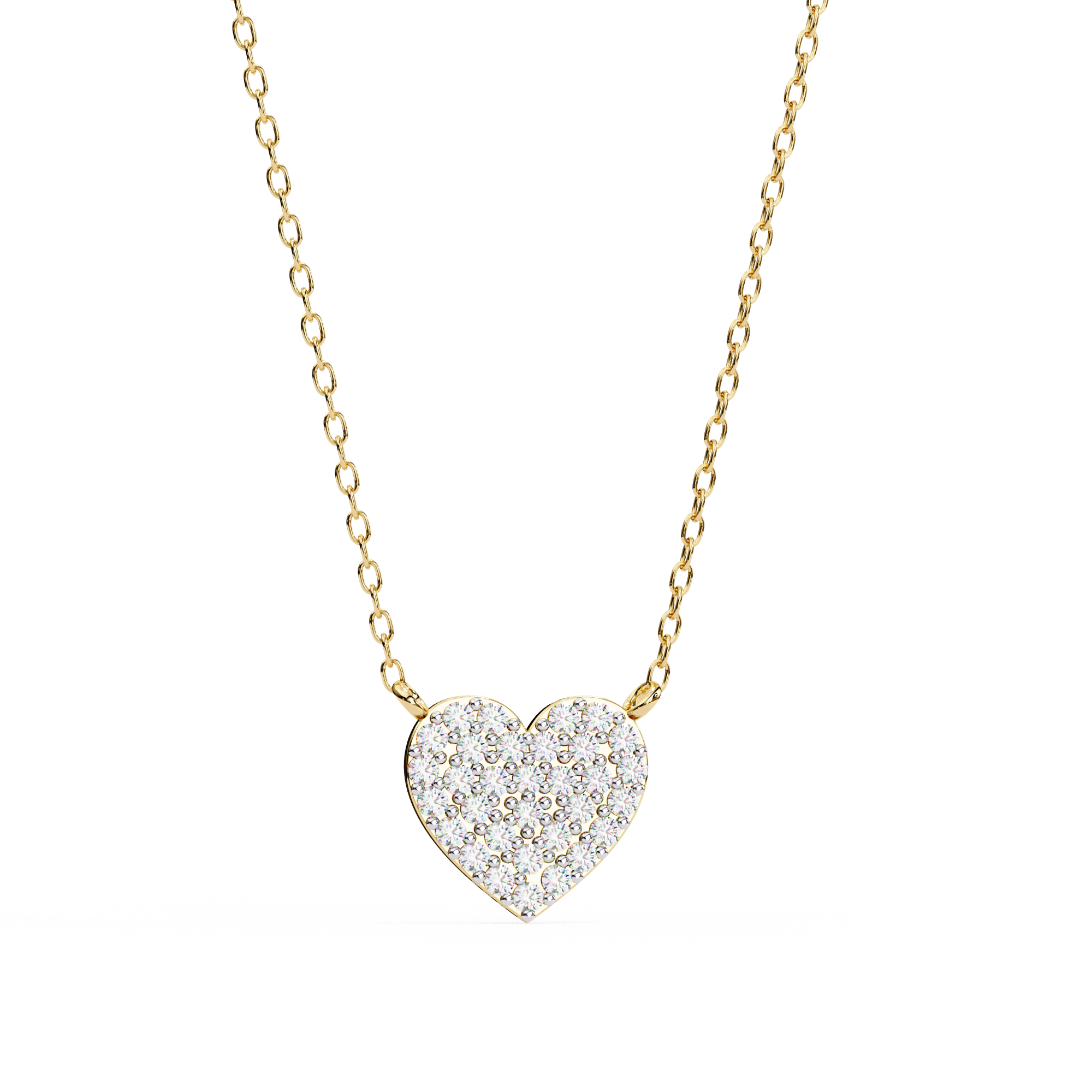 Sparkling Heart Diamond Pendant