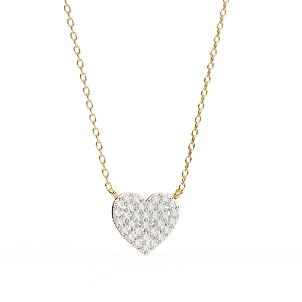 Sparkling Heart Lab Grown Diamond Pendant