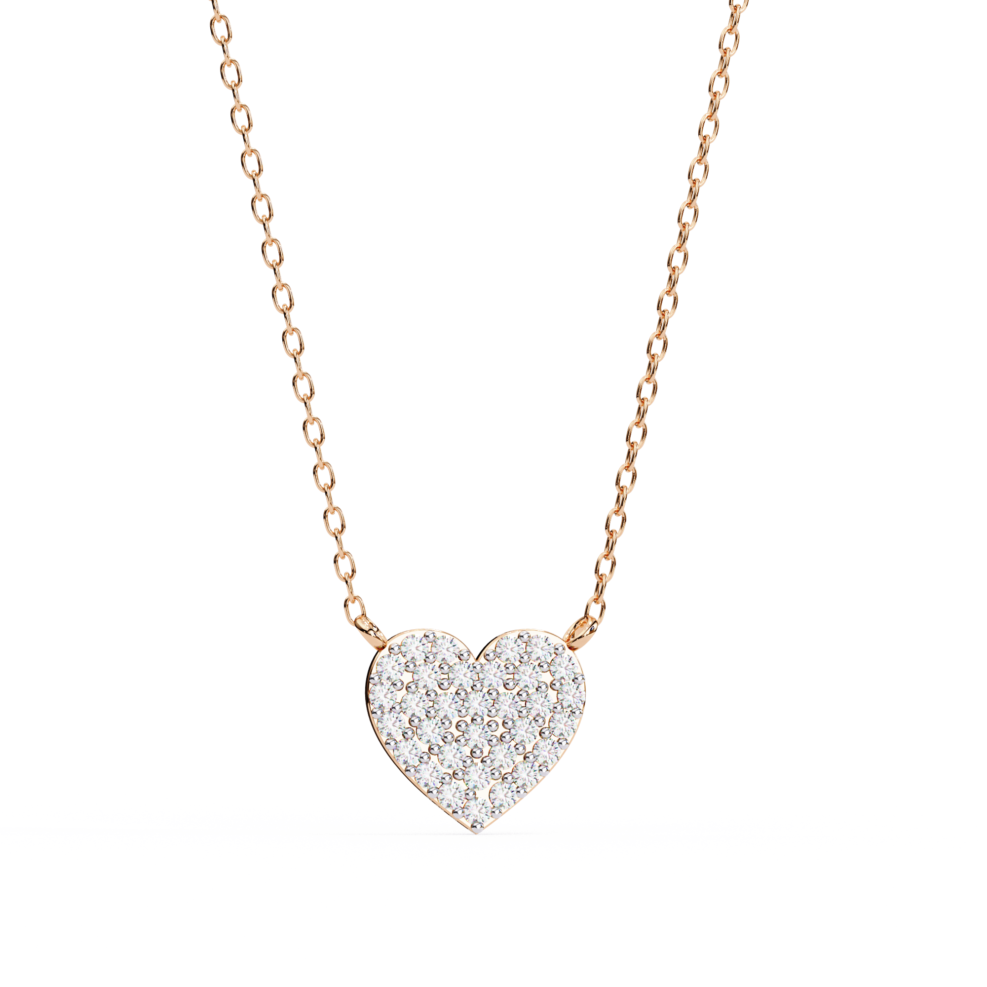 Sparkling Heart Diamond Pendant