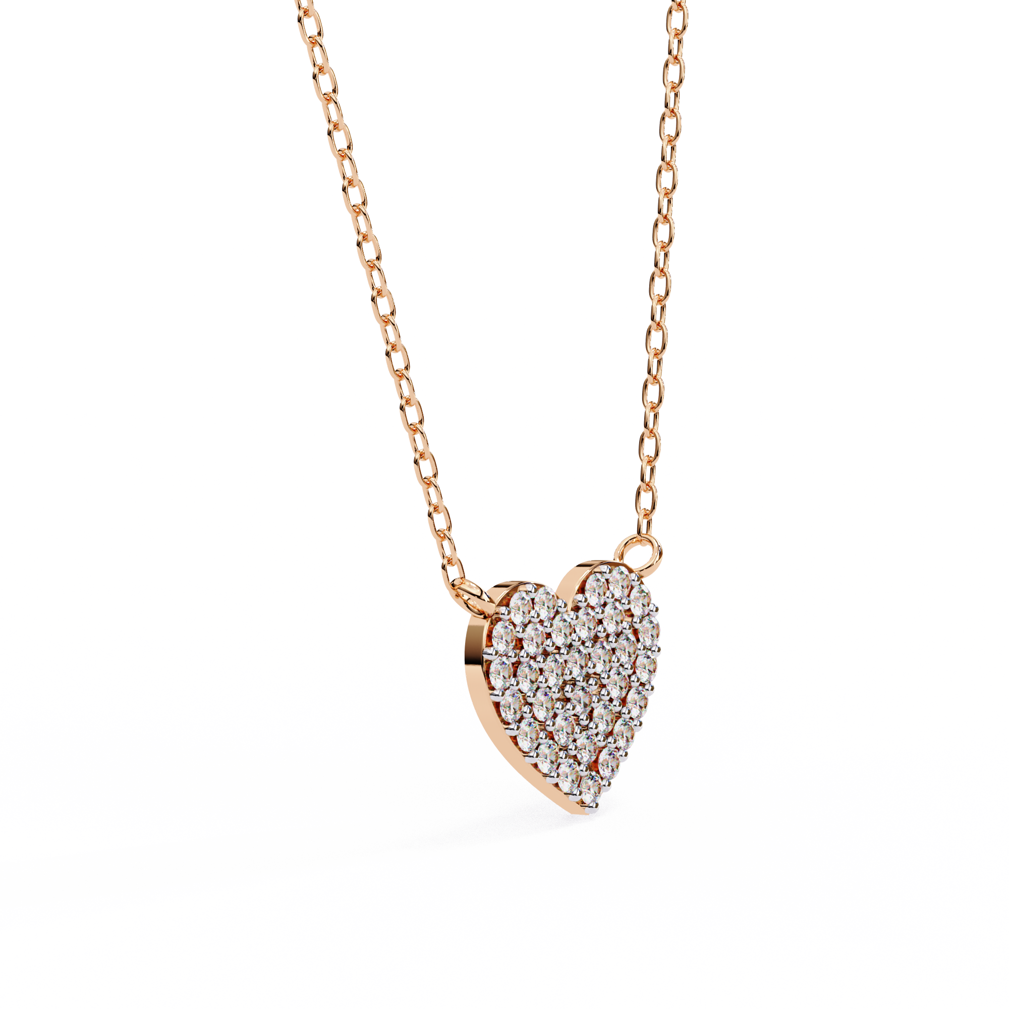 Sparkling Heart Diamond Pendant