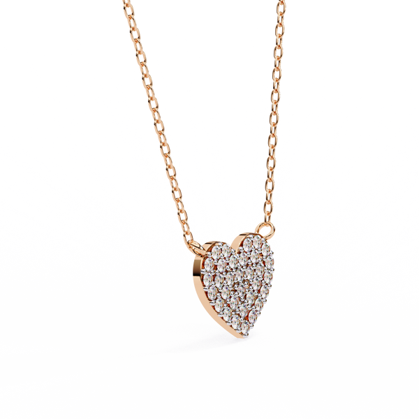 Sparkling Heart Lab Grown Diamond Pendant
