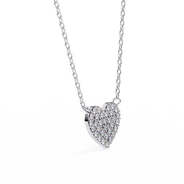 Sparkling Heart Lab Grown Diamond Pendant