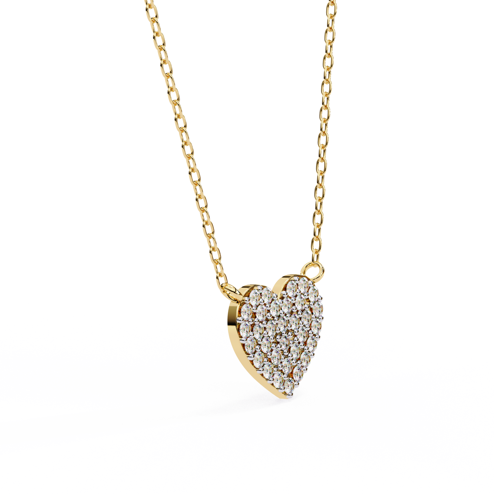 Sparkling Heart Diamond Pendant