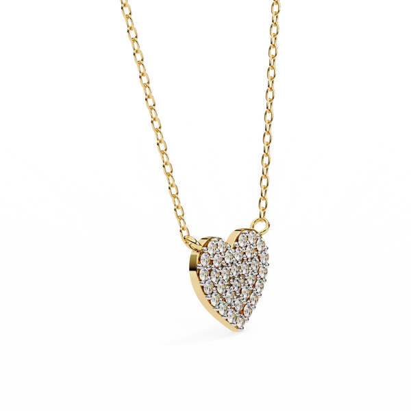 Sparkling Heart Lab Grown Diamond Pendant